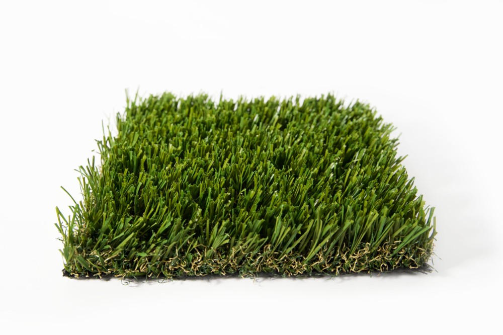 artificial grass isolated on a white background