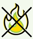 non flammable svg icon